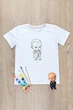 Футболка-раскраска детская для мальчика BABY BOSS 116 белая (260315111-038) - изображение 2