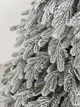 Искусственная елка литая заснеженная (1.50 м) Аляска из полипропилена складная пышная елка долговечная с металлической подставкой Зеленый - изображение 3