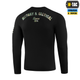 Футболка довгий рукав M-Tac Logo Black 3XL 80067002-3XL - изображение 4