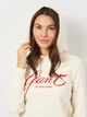 Худи женское GANT Reg Script Hoodie 4201252-130 XS Белое (7325707719356) - изображение 4
