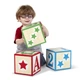 Навчальні дерев'яні кубики МАКСІ (17см) рельєфні 3 шт Melissa & Doug (MD30543) - зображення 4