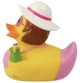 Стильная тематическая резиновая уточка FunnyDucks "Пляжница" L1259 - изображение 3