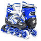 Роликовые коньки детские раздвижные 34-37 Power Champs Blue с подсветкой колеса - изображение 1