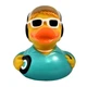 Стильная тематическая резиновая уточка FunnyDucks "DJ" L1892 - изображение 2