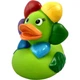 Стильная тематическая резиновая уточка FunnyDucks "Цветик-семицветик" L1857 - изображение 1