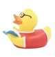 Стильная тематическая резиновая уточка FunnyDucks "Писатель" L1827 - изображение 4