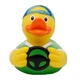 Стильная тематическая резиновая уточка FunnyDucks "Автомобилист" L1826 - изображение 1