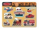 Звуковий пазл для малюків Melissa&Doug" Машинки" дерев'яні елементи - зображення 1