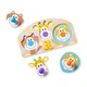 Пазл - вкладиш дерев'яний для малюків "Тварини сафарі" Melissa & Doug 3 елементи MD13439 - зображення 4