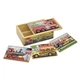 Дерев'яний пазл 4 в 1 Melissa&Doug Машинки 12х4 елементів 15х20 см MD3794 - зображення 2