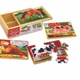 Деревянный пазл 4 в 1 Melissa&Doug "Животные на ферме" 12х4 элементов 15х20 см MD13793 - изображение 4