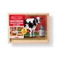 Деревянный пазл 4 в 1 Melissa&Doug "Животные на ферме" 12х4 элементов 15х20 см MD13793 - изображение 7