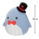 Мягкая игрушка - антистресс SQUISHMALLOWS Синий кит Самир 30 см - изображение 2