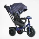 Детский трехколесный велосипед Best Trike Perfetto интерактивный надувные колеса синий звезды 8066 / 208-23 - изображение 1