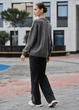 Жіноча В'язана Кофта Стаф Сіра З Надписом Оверсайз Staff Amour Gray Oversize XS-S (306203) - зображення 4