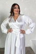 Платье Jadone Fashion Шико 3XL белое - изображение 6