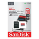 Карта памяти microSDXC - SanDisk Ultra 128Gb class 10 A1 (140Mb/s) (adapter SD) SDSQUAB-128G-GN6MA - изображение 5