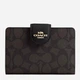 Кошелек женский для карточек Coach Medium Corner Zip Wallet 10001 Коричневый (195031163609) - изображение 1