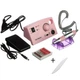 Фрезер для маникюра и педикюра Nail Master ZS-602 65 Вт 45000 об/мин Розовый (аппарат для маникюра и педикюра) + Пилочка для ногтей "волна" Lilly Beaute - изображение 1