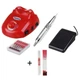 Фрезер для маникюра и педикюра Nail Polisher DM-208, 65 Вт 45000 об/мин (фрезер для аппаратного маникюра) красный + Масло-карандаш для кутикулы O.P.I - изображение 1