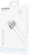 Кабель Proove Flex Metal Lightning 2.4 A 1 м White (505010003) - изображение 2
