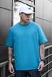 Футболка Staff blue turquoise oversize XS - зображення 1