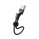 Кабель Hoco X21 Plus Silicone Lightning Black 0.25m 59443 - изображение 1