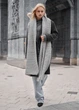 Женский Шарф Стаф Серый Длинный Вязаный Зимний Однотонный Базовый Staff So Light Gray Универсальный (313410) - изображение 2