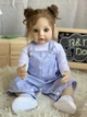 Колекційна Силіконова Лялька Реборн Reborn Анатомічна Дівчинка з Довгим Волоссям Аманда (Вінилова Лялька) 55 см - зображення 4