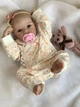 Силіконова Колекційна Лялька Реборн Немовля Новонароджена Дівчинка Пупс Саллі (Вінілова Лялька) Reborn 45 см - зображення 3