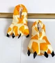 Капці з кігтями лапи кігурумі Kigurumi Домашні Для дівчаток Жовтий з помаранчевим Жираф Плюшеві Тканинні 35-38 (3048/1) - зображення 4