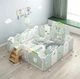 Манеж Магический лес Фисташковый 205*205*62 см. + мольберт + качели + горка + лошадка + сухой бассейн + встроенное баскетбольное кольцо - изображение 1