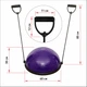 Балансировочная платформа полусфера BOSU с эспандерами Zelart (BS-1524) Синий - изображение 12