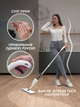Швабра Water Spray Mop с распылителем воды для влажной и сухой уборки,с насадкой из микрофибры Белый с серым - изображение 4