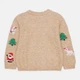 Джемпер для девочки бежевый Новогодний H&M 92см (400098888) - изображение 2