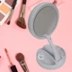 Круглое косметическое зеркало Led Mirror Light с десятикратным увеличением V79-T73 - изображение 1