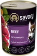 Вологий корм для дорослих собак Savory з яловичиною 400 г (4820232630433)A - изображение 1