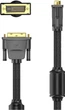 Кабель Vention DVI-D 24M - 24M, 8.0 м, 2K 60Hz оплетки, с ферритами (EAEBK) - изображение 3