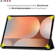 Чехол для планшета Airon Premium для Samsung Galaxy tab S10 Ultra 14.6" 2024 с защитной пленкой и салфеткой Black (4822356758484) - изображение 5
