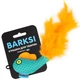 Игрушка Barksi Рыбка для кошек с колокольчиком и перьями ментолова 8х5 см (2007033059621) - изображение 1