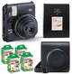Набор Fujifilm INSTAX MINI 99 Black черная фотокамера мгновенной печати / картриджи 40 фото / фотоальбом / чехол / подарочная упаковка - изображение 1