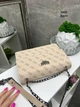 Женский клатч мини сумочка на цепочке бежевая из экокожи на одно отделение под клапаном на магните (0428) - изображение 13
