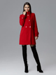 Płaszcz damski elegancki Figl M623 XL Czerwony (5902194357234) - obraz 3