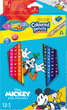 Kredki ołówkowe Patio Colorino Mickey Mouse + temperowka 13 kolorów 12 szt (89847PTR) (5907620189847) - obraz 1