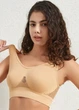 Удобный женский бюстгальтер на широких бретелях Elastic Comfort (1524-54-02) Бежевый No Brand 52-54 - изображение 6