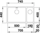 Мойка кухонная Blanco - 522991 ANDANO 500/180-U - изображение 2