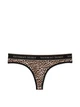 Трусики Victoria's Secret стринги леопардовые XS / Logo Cotton Thong Panty - изображение 1