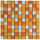 Мозаика из декоративного стекла Sticker Wall 298х298х4,5мм SW-00002365 оранжевая - изображение 1
