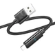 Зарядний кабель USB-Lightning для iPhone / Провід шнур Юсб Лайтнінг для зарядки айфона Apple пристроїв Black D5 - зображення 2
