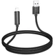 Зарядний кабель USB-Lightning для iPhone / Провід шнур Юсб Лайтнінг для зарядки айфона Apple пристроїв Black D5 - зображення 3